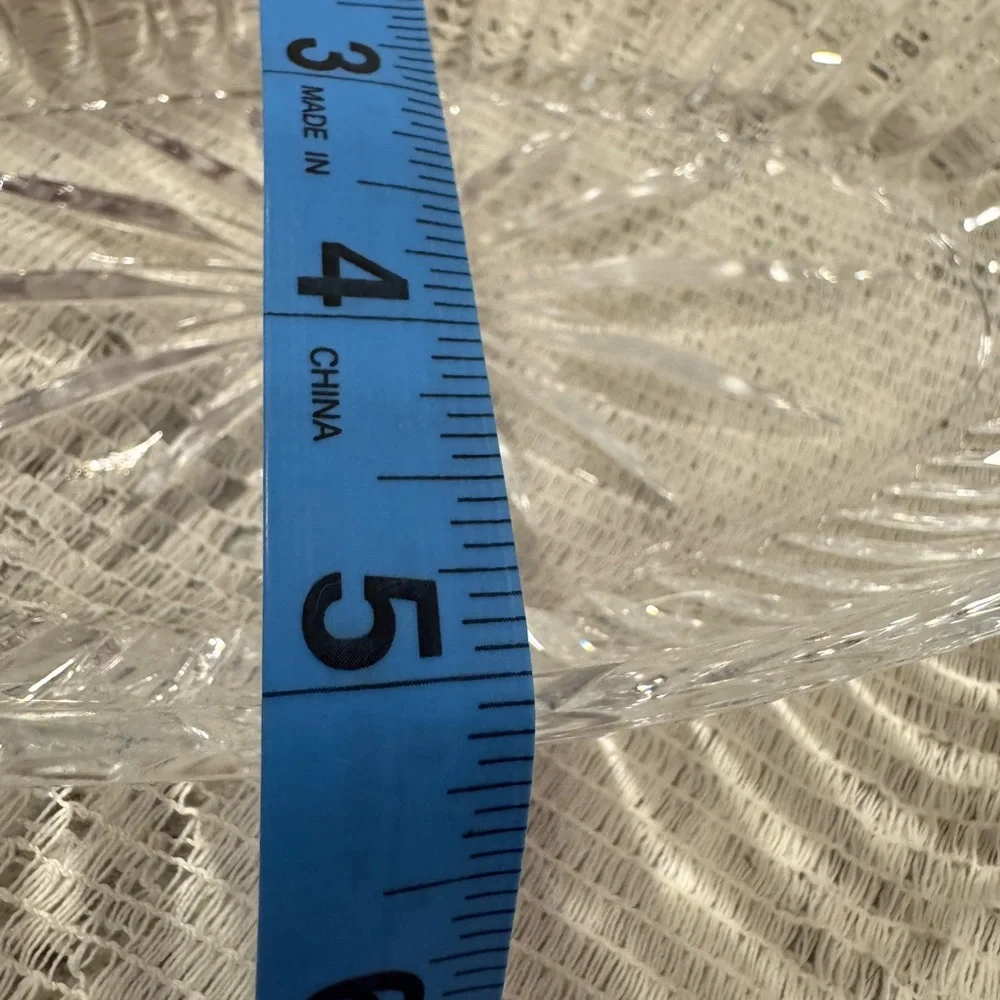 Princess house, crystal oval, serving bowl for vegetables or cheese and crackers